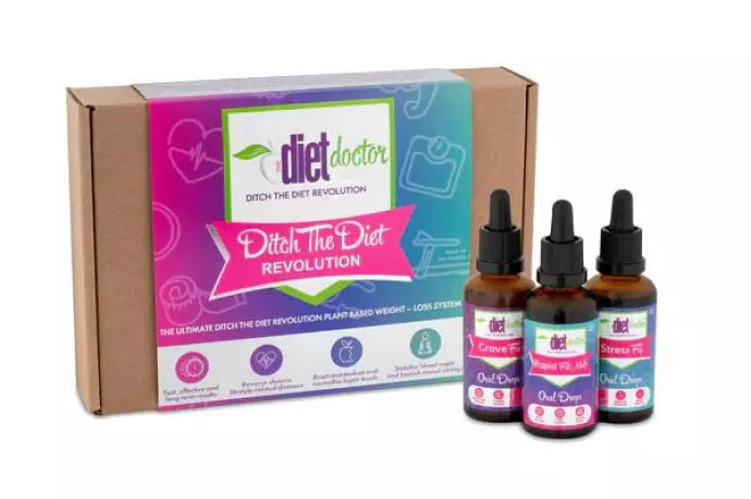 The Diet Doctor Rapid Fat Melt, Crave Fix, Stress Fix Drops & 3 in 1 Digital Weight Loss System